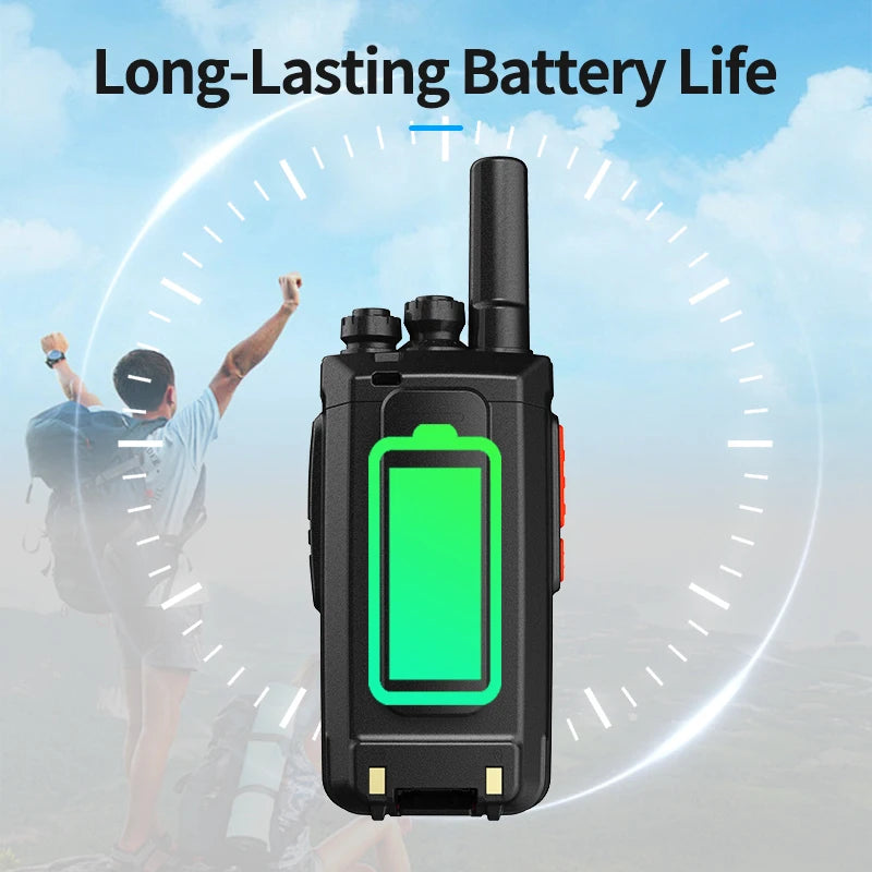 UNIKOO UK231S Walkie Talkie 2 pcs Mini  Handheld Two Way Radio Portable Communication Equipment PTT Radio for Camping
