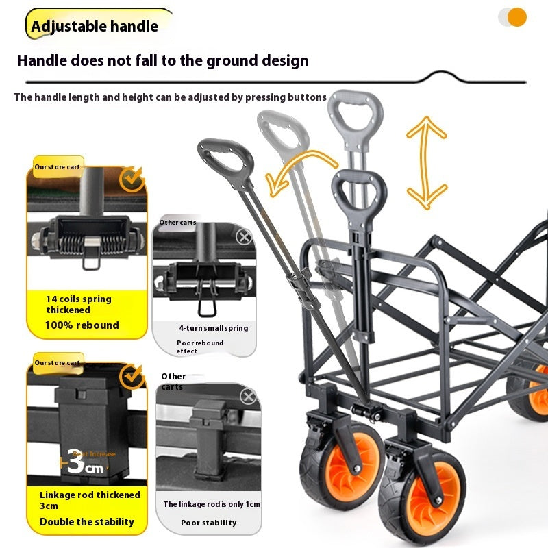Outdoor Folding Camping Hand Pulled Cart