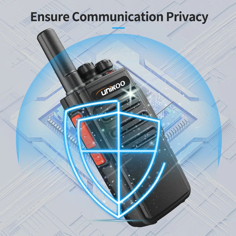UNIKOO UK231S Walkie Talkie 2 pcs Mini  Handheld Two Way Radio Portable Communication Equipment PTT Radio for Camping